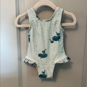 NWOT Kate Quinn Blue Kids Swim One Piece